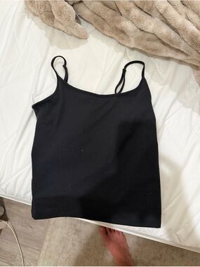 Classic Black Spaghetti Strap Tank Top - Women's